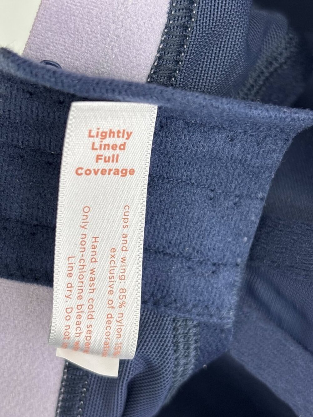 Cacique Lane Bryant Lightly Lined Balconette Underwire Bra Navy Blue 44C NEW - Picture 6 of 7